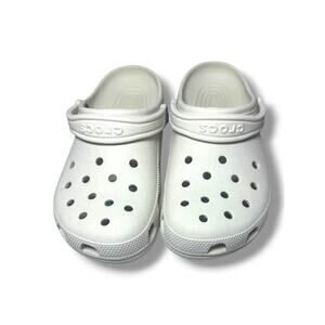 Crocs Classic Clogs Bone Off White M7 W9 Unisex Slip-On Comfort Sandals